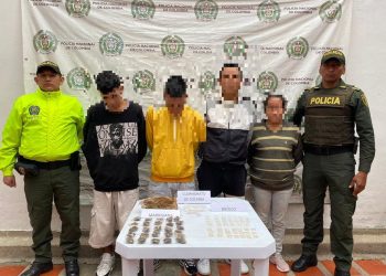 EN LA UNIÓN-NARIÑO, POLICÍA CAPTURA A 4 PERSONAS DEDICADAS A VENDER BASUCO Y MARIHUANA