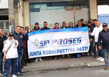 “No tenemos días de descanso, luego del despido de más de mil relevantes a nivel nacional”, Julio César Velásquez, directivo de Sinproseg